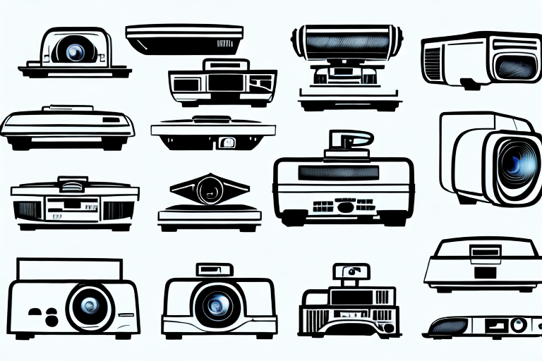 A variety of projectors in different shapes