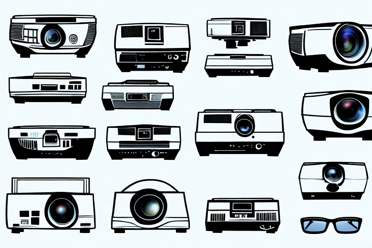 A variety of projectors in different shapes and sizes