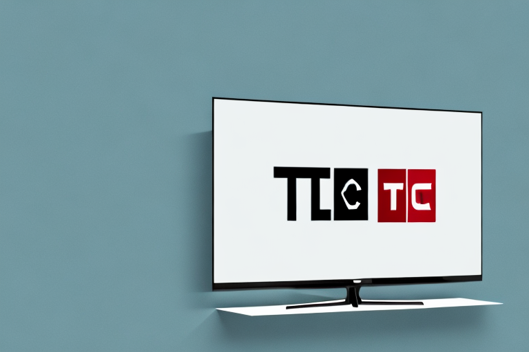 A tcl roku tv mounted on a wall