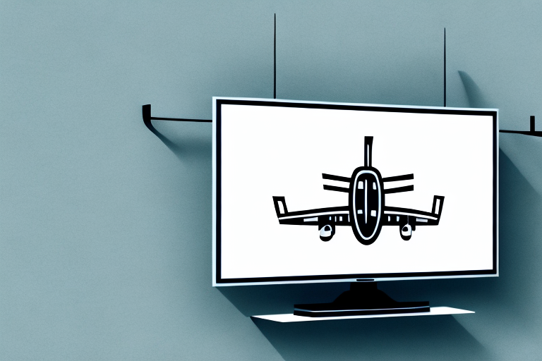 A wall-mounted television with a mi-1121m mount attached