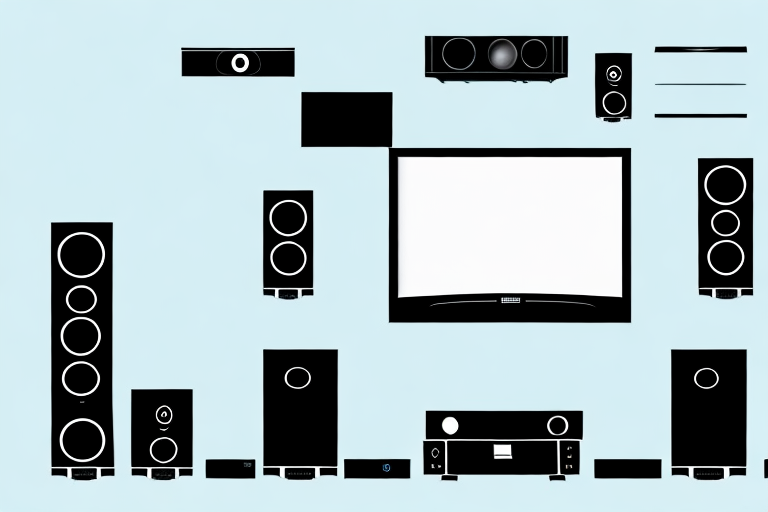 A home theater system with a dvd player