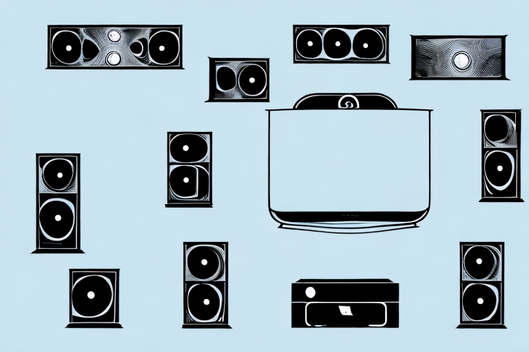 A home theater system with a wireless connection