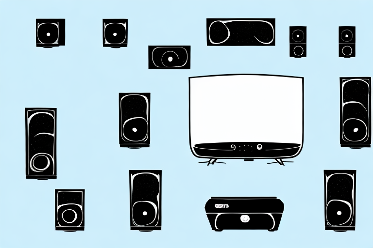 A home theater system connected to an ota device