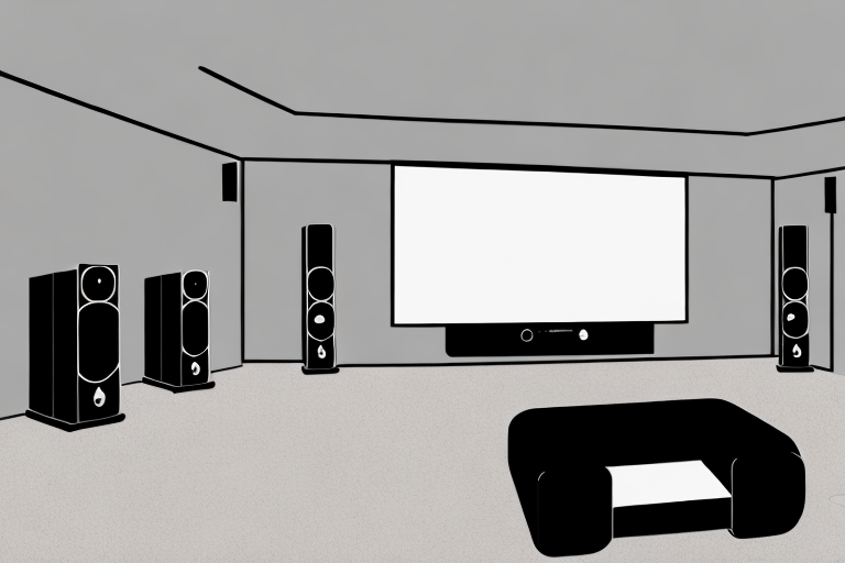 A home theater system setup in an australian living room