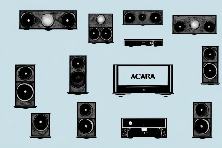 A home theater system with rca components