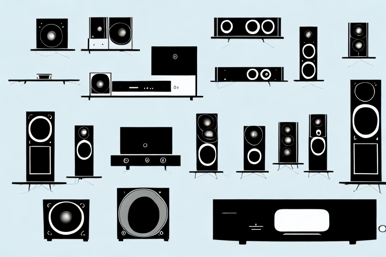 A modern home theater system