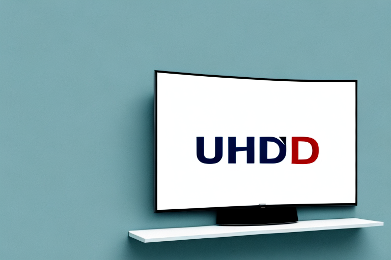 A wall-mounted uhd curved tv
