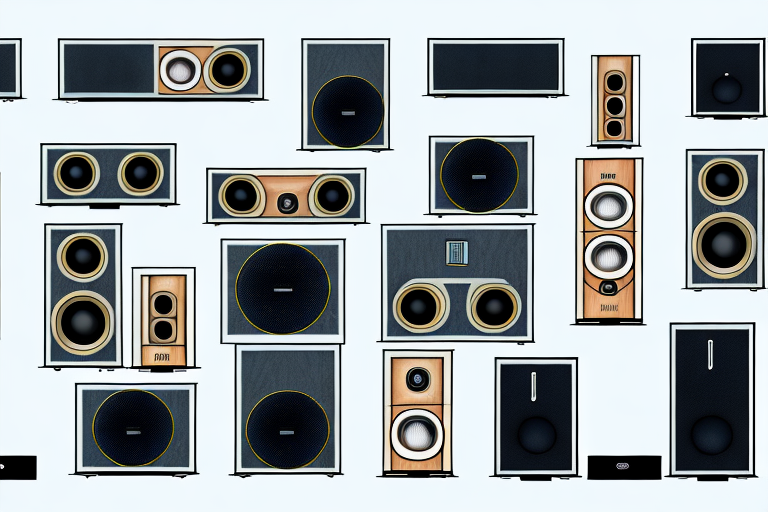 A home theater audio system with all its components