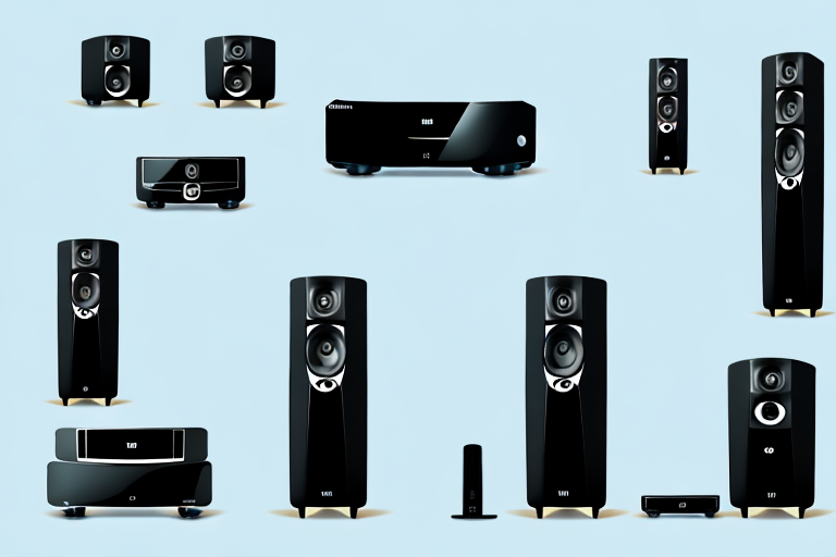 A yamaha home theater system