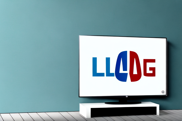 A wall-mounted television with the lg logo visible