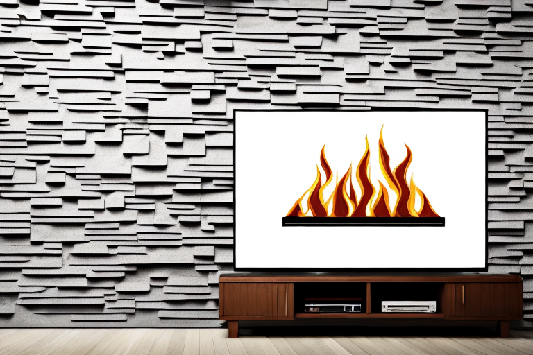 A brick fireplace with a flat-screen tv mounted on the wall above it