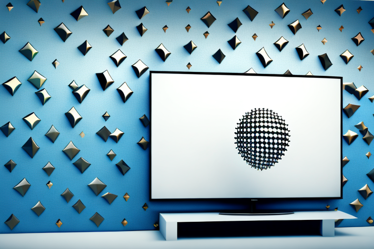 A wall with metal studs and a tv mounted on it