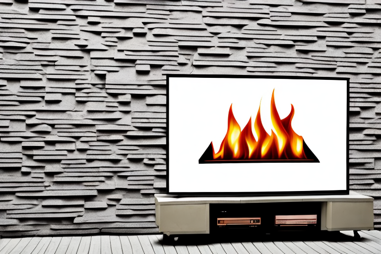 A brick fireplace with a flat-screen tv mounted on it