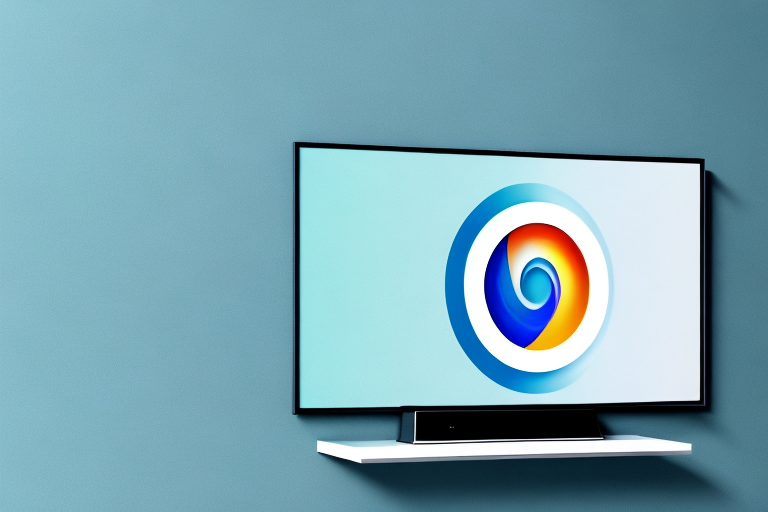 A wall-mounted television with a samsung logo