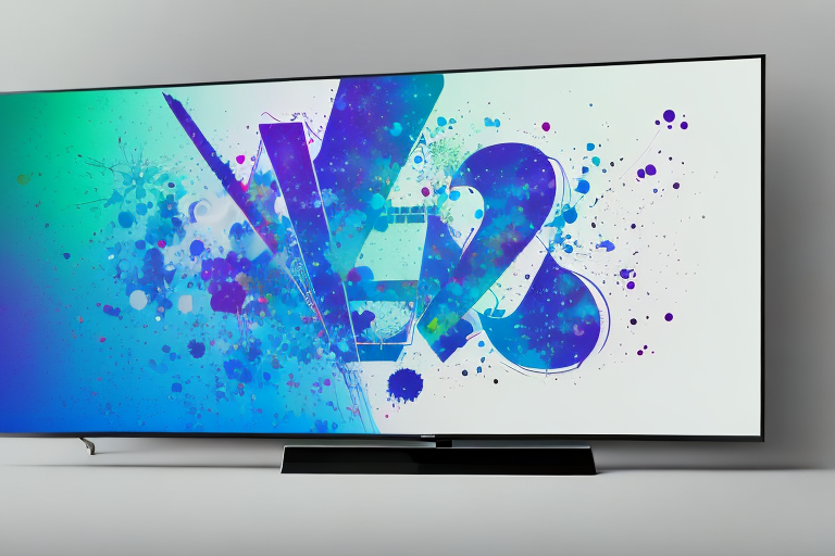 A yamaha yht-4950u 4k tv with its color settings menu open
