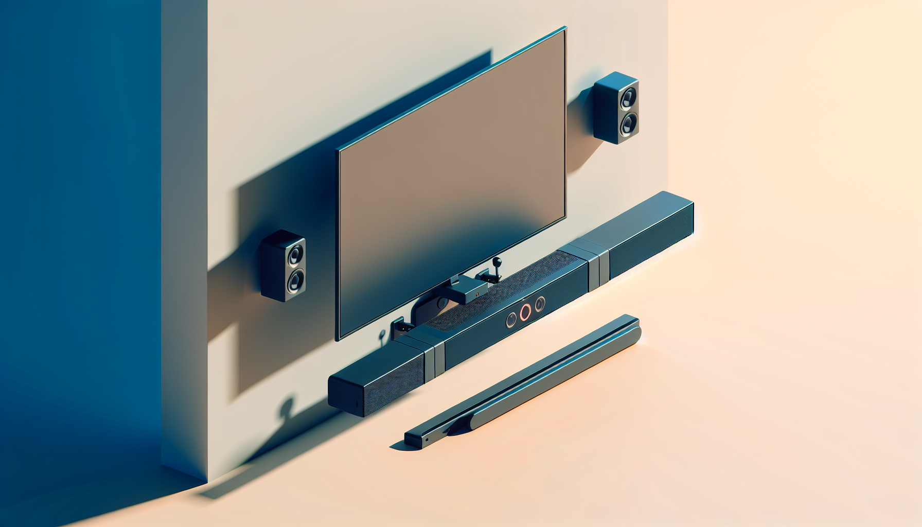 built-in soundbar attachments tv mounts