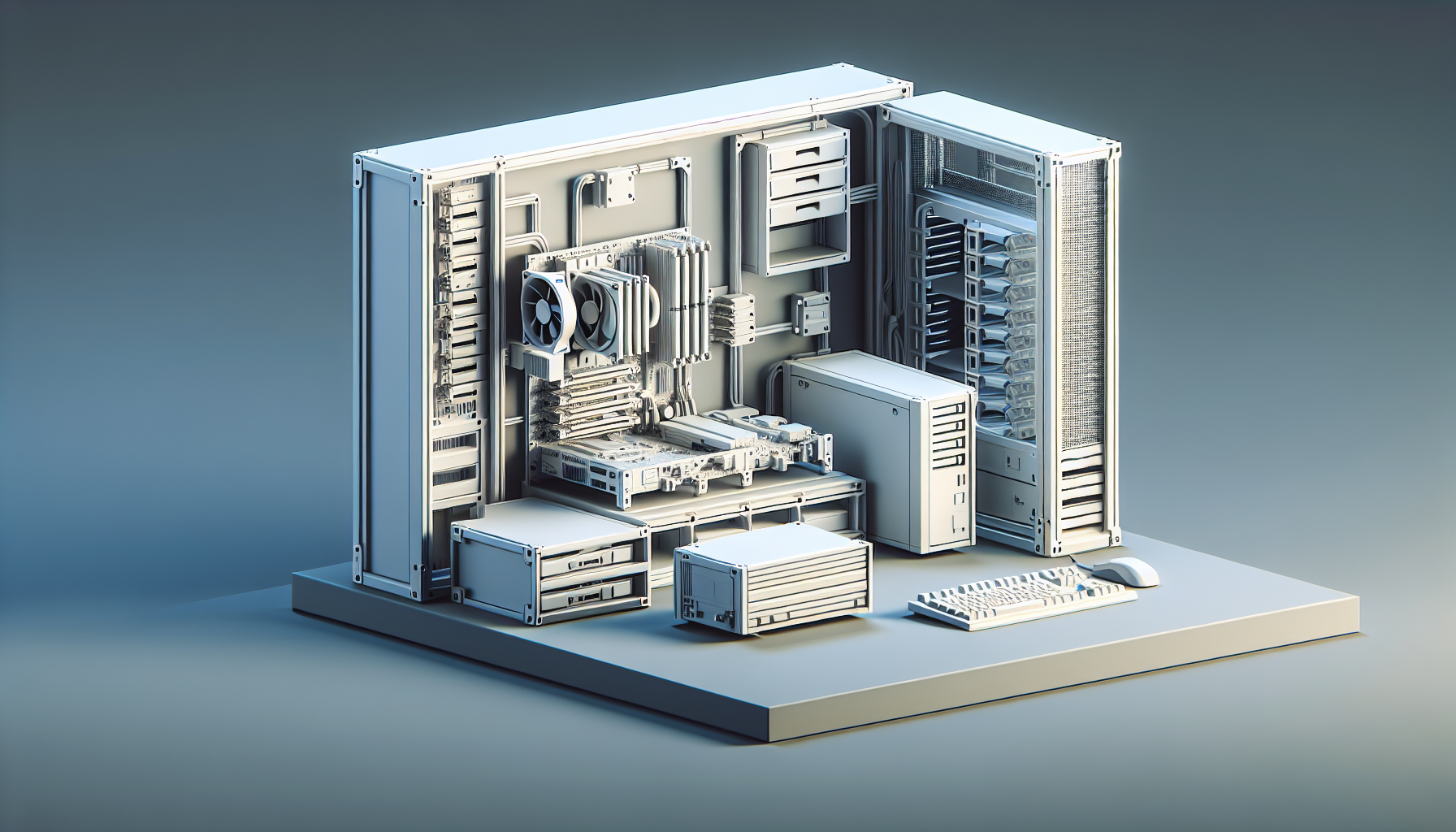 built-in power distribution mount systems